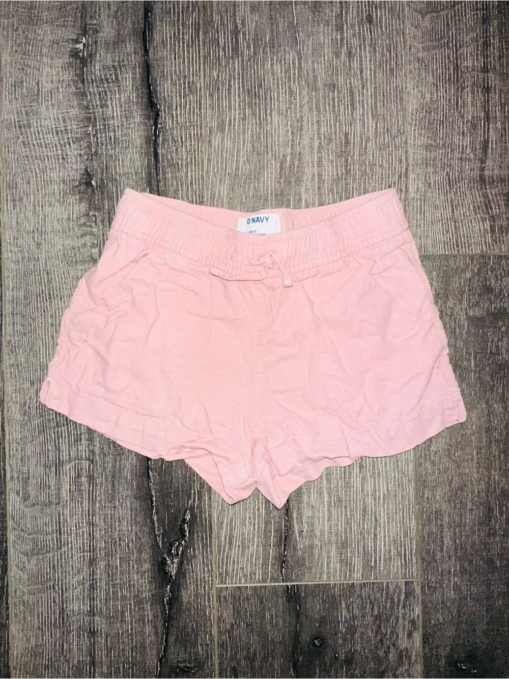 Old Navy Girls Functional Drawstring  Pink Elastic Waist Shorts